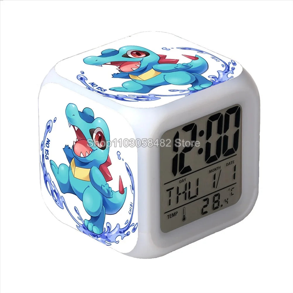 Réveil Pokémon Pikachu 3D Veilleuse LED