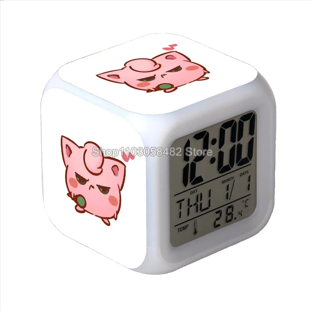 Réveil Pokémon Pikachu Veilleuse LED 3D Enfant