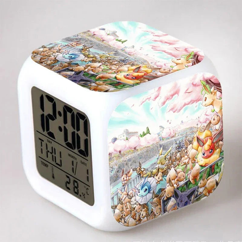 Réveil Pokemon Pikachu LED Multicolore Enfant