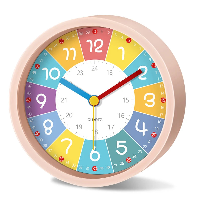 Réveil enfant silencieux éducatif dessin animé chevet.