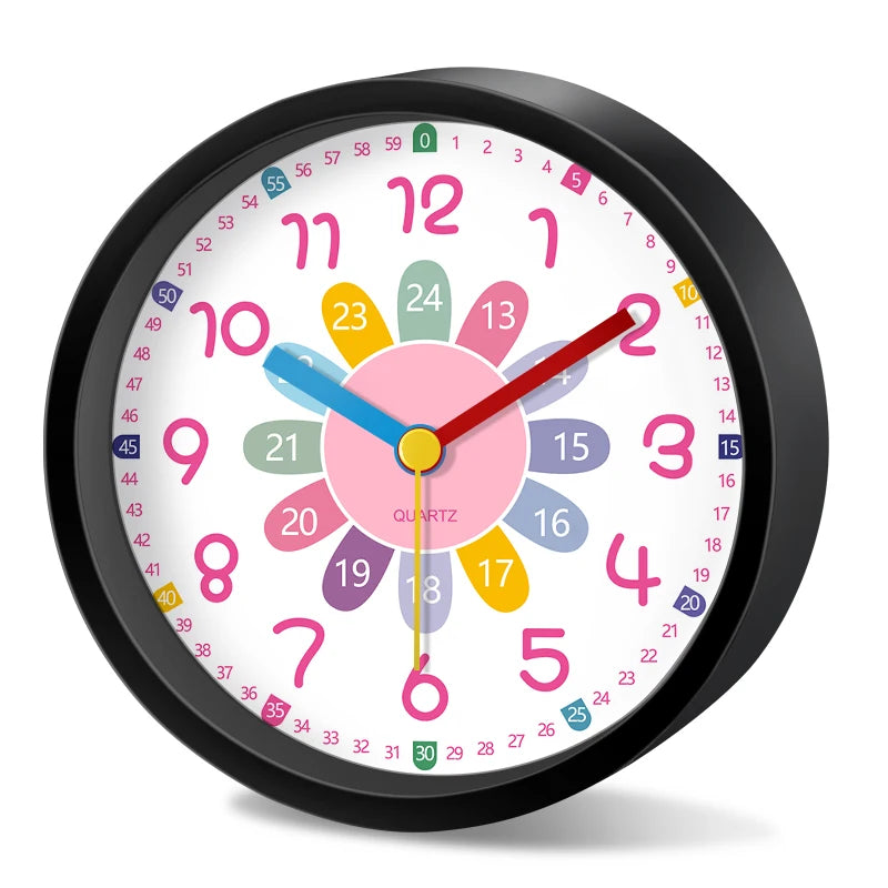 Réveil enfant silencieux éducatif dessin animé chevet.