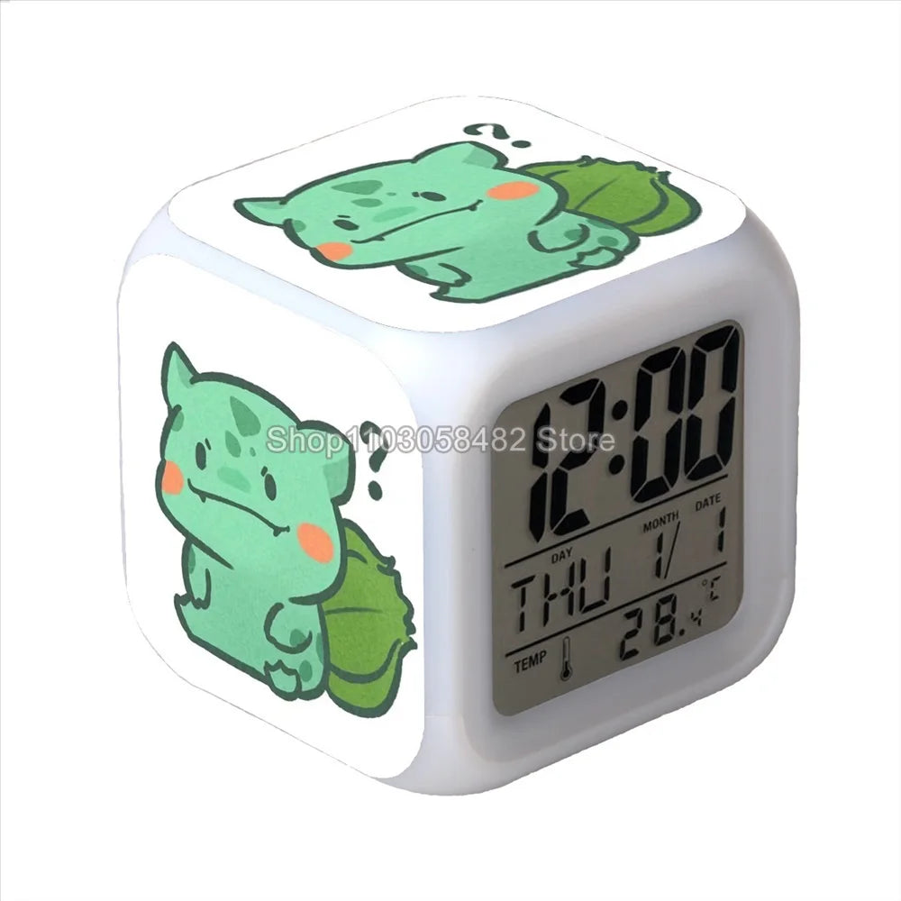 Réveil Pokémon Pikachu Veilleuse Numérique Multicolore