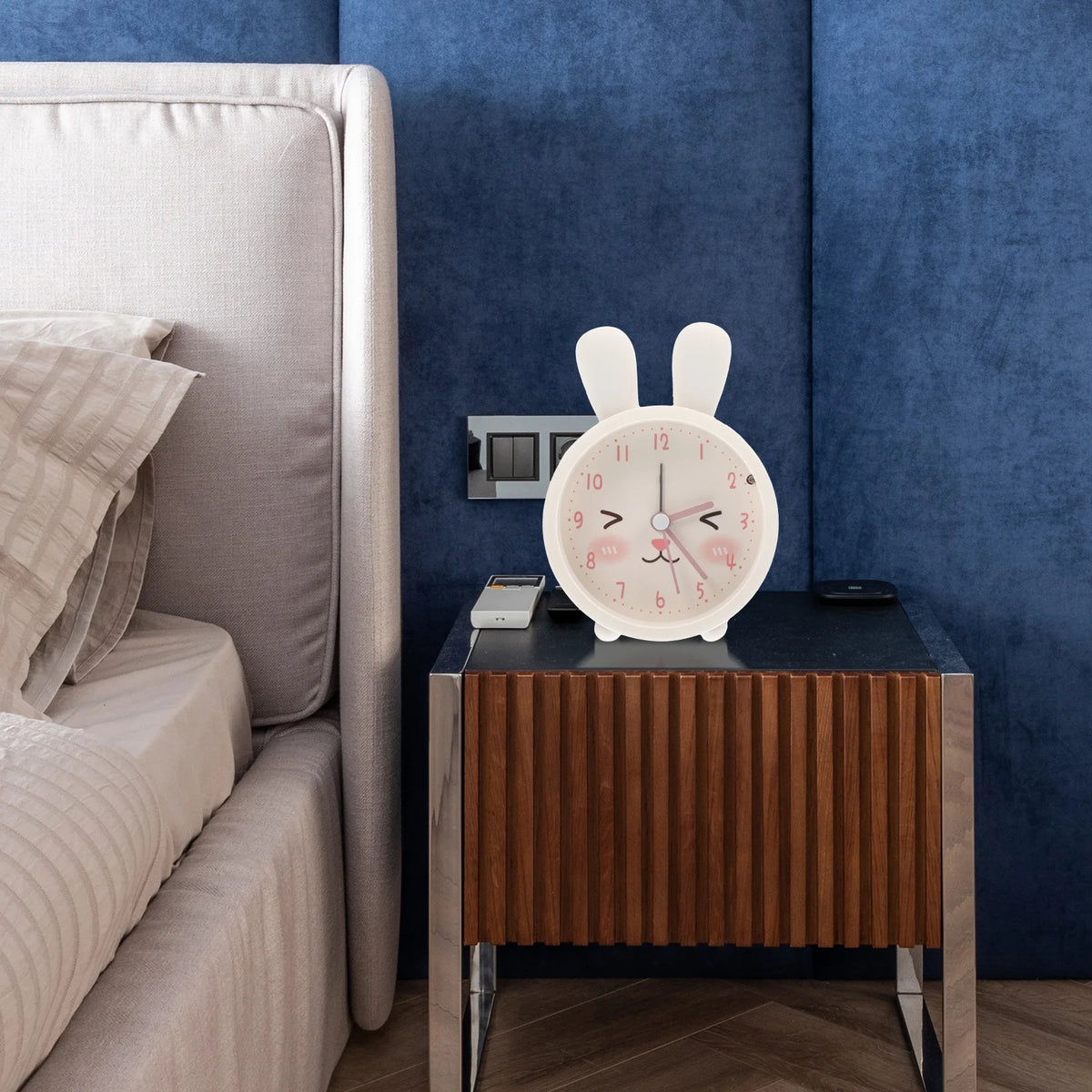 Réveil Lapin Mignon Silencieux Chambre Bureau.
