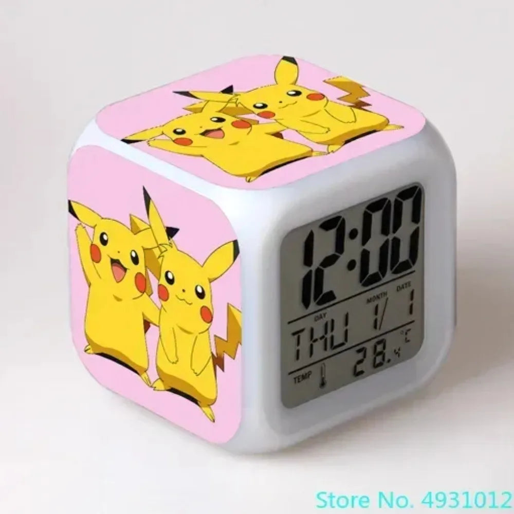 Réveil Pokémon Pikachu Numérique LED Multicolore Cadeau Enfant