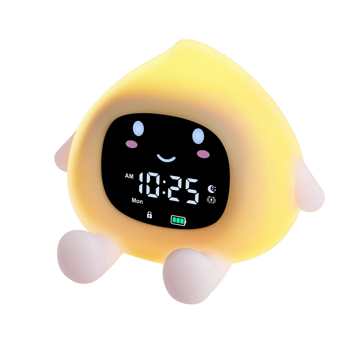 Réveil enfant éducatif sommeil, veilleuse 9 couleurs rechargeable.