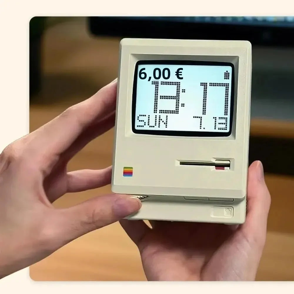 Réveil Rétro Pixel LED Multifonction Bureau Geek