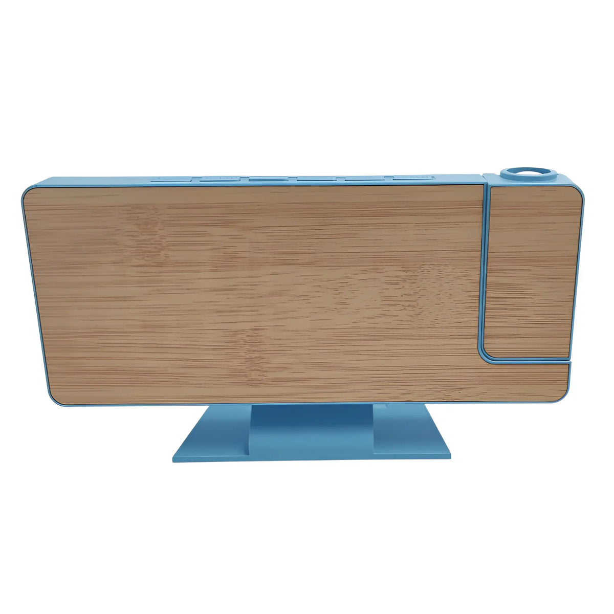 Réveil LED projection bois tactile multifonction grand écran