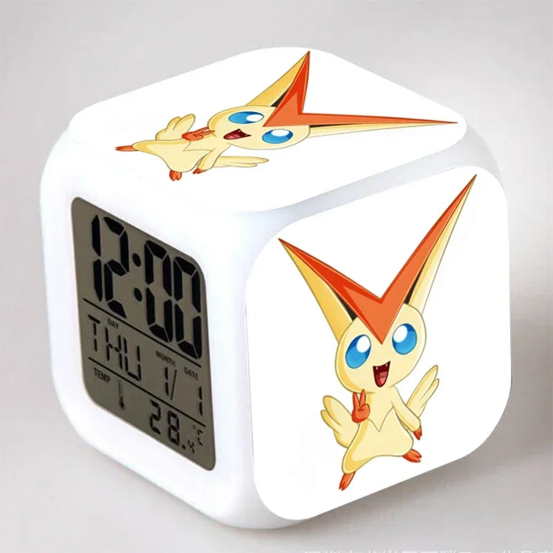 Réveil Pokémon Pikachu LED 7 Couleurs Bandai