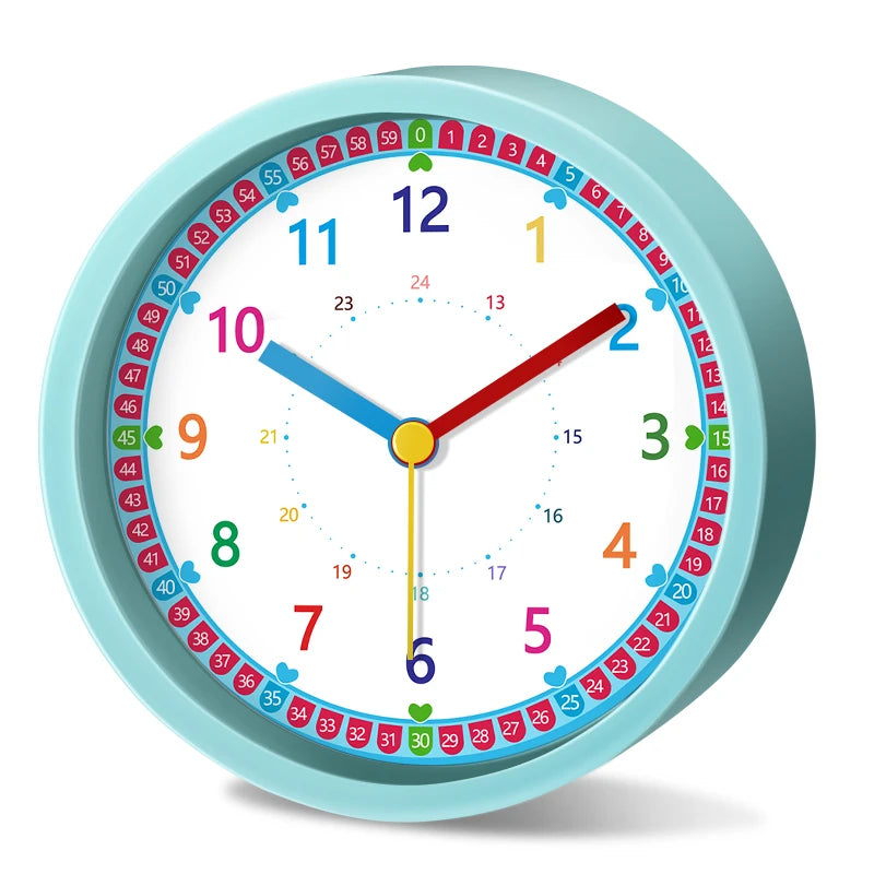 Réveil enfant silencieux éducatif dessin animé chevet.