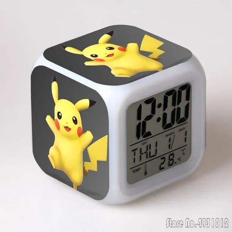 Réveil Pokémon Cube LED Multicolore Enfant