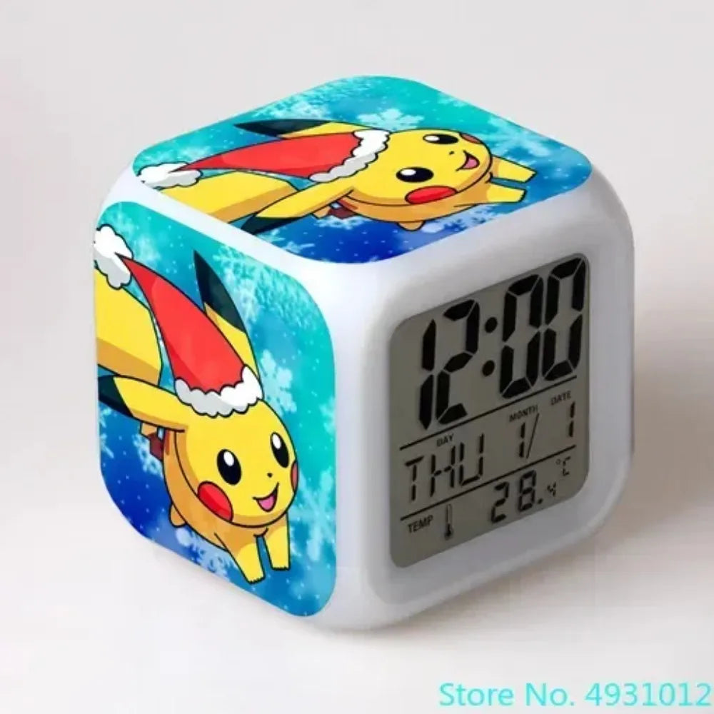 Réveil Pokémon Pikachu Digital LED Couleurs Enfant Cadeau