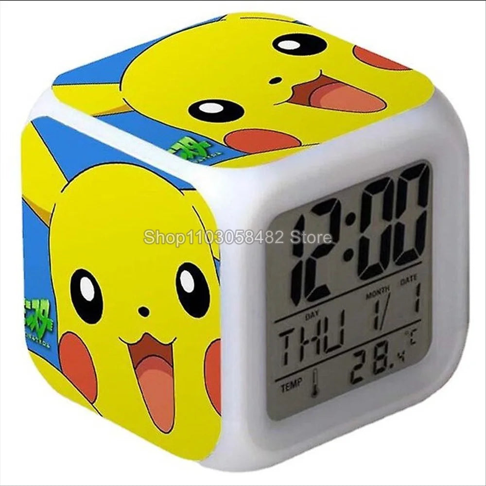 Réveil Pokémon Pikachu Digital Veilleuse Enfant