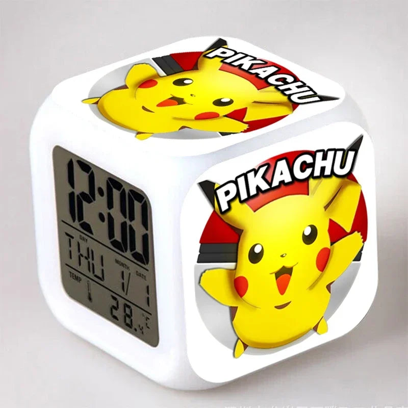 Réveil Pokémon Pikachu LED Veilleuse 7 Couleurs.