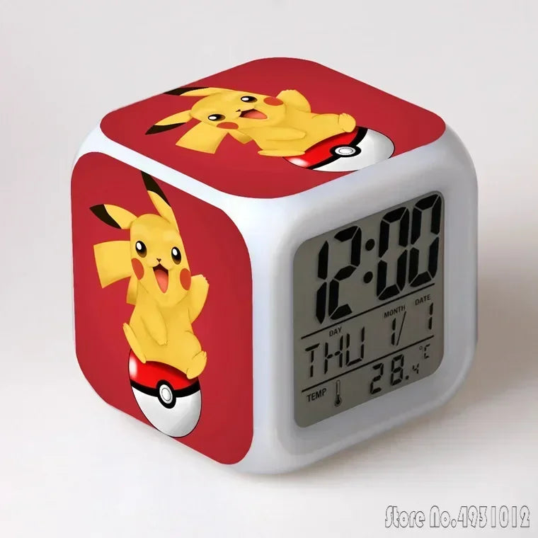 Réveil Pokémon LED Cube Veilleuse Multicolore