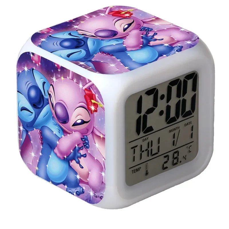 Réveil Lilo & Stitch LED Numérique Lumineux Enfant