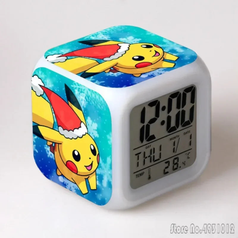 Réveil Pokémon Pikachu LED Cube Multicolore Enfants