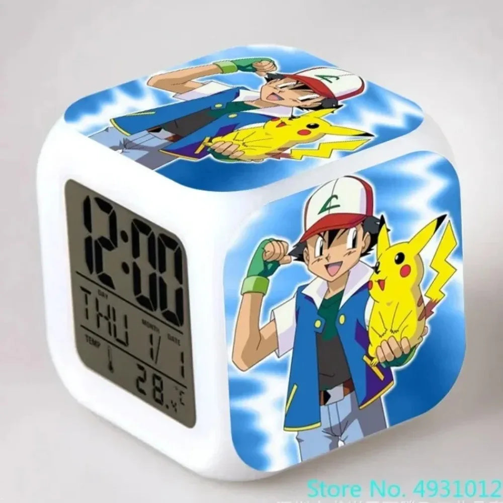 Réveil Cube Pokémon Pikachu LED Veilleuse Enfant.