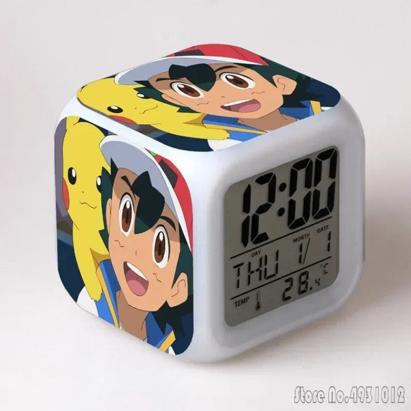 Réveil Pokémon LED Cube Multicolore Enfants