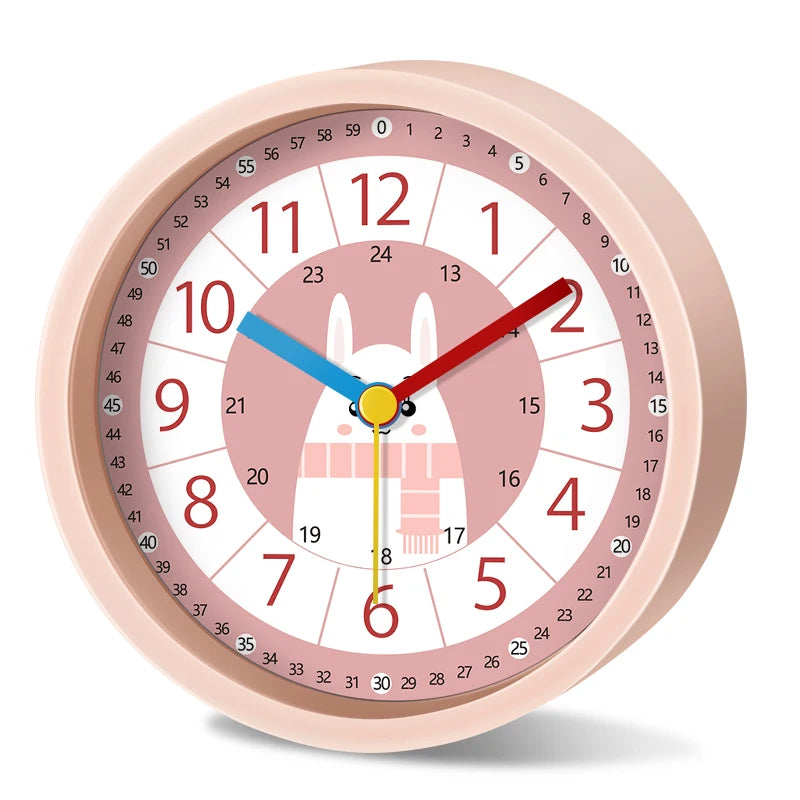 Réveil enfant silencieux éducatif dessin animé chevet.