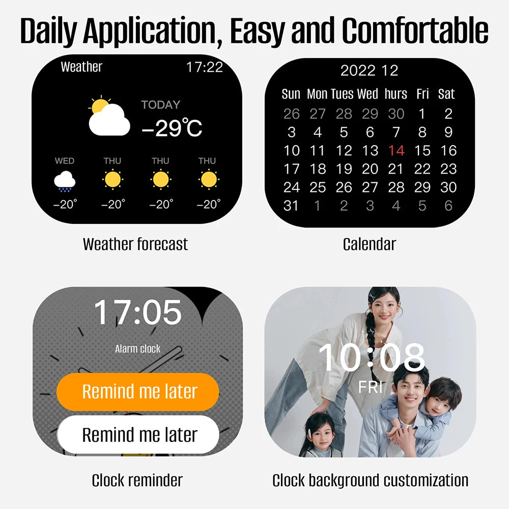 Réveil Intelligent Bluetooth Tactile Métal Portable Rechargeable