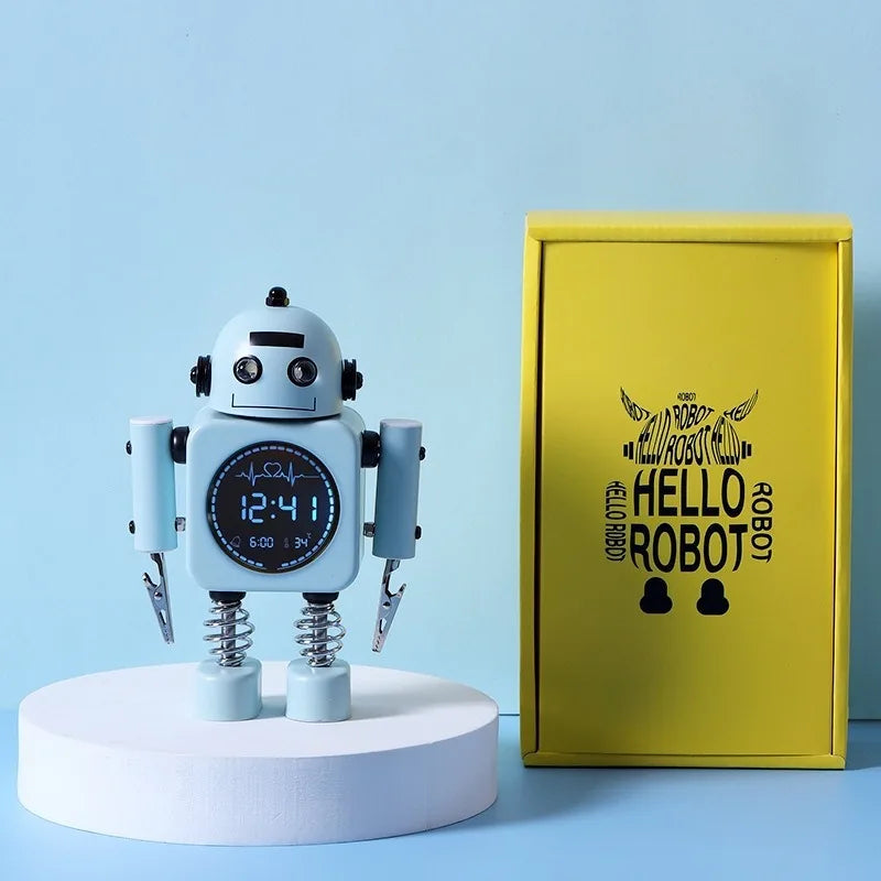 Réveil Robot Enfant Veilleuse Température Humidité