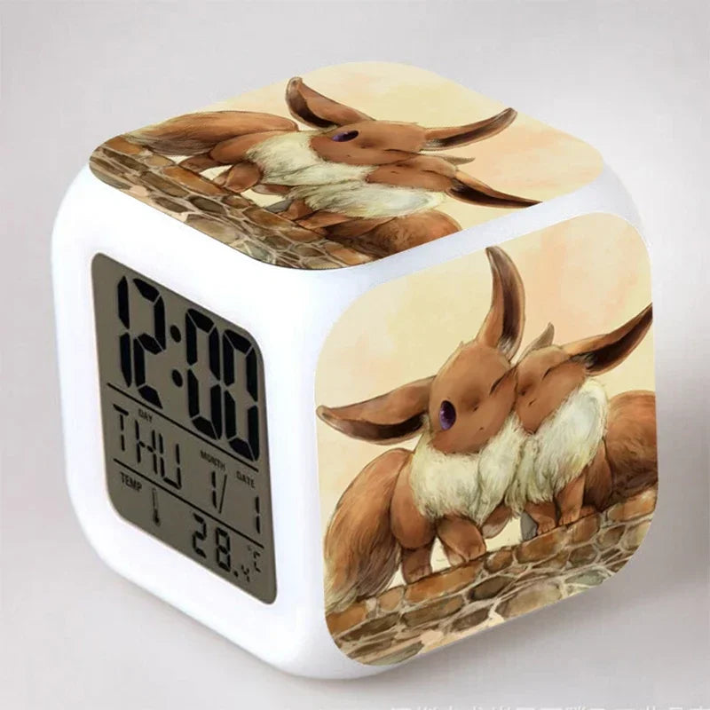 Réveil Pokémon Pikachu LED 7 Couleurs Cadeau Enfant