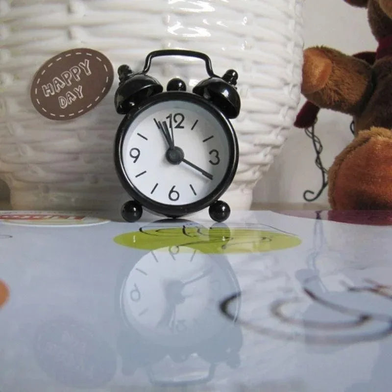 Réveil Mini Métal Analogique Portable Voyage 40mm
