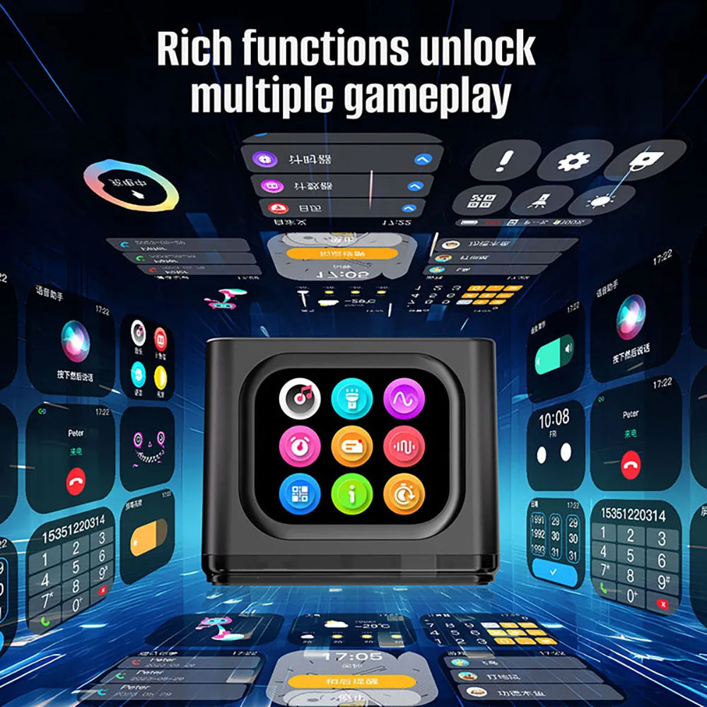 Réveil Intelligent Bluetooth Tactile Métal Portable Rechargeable