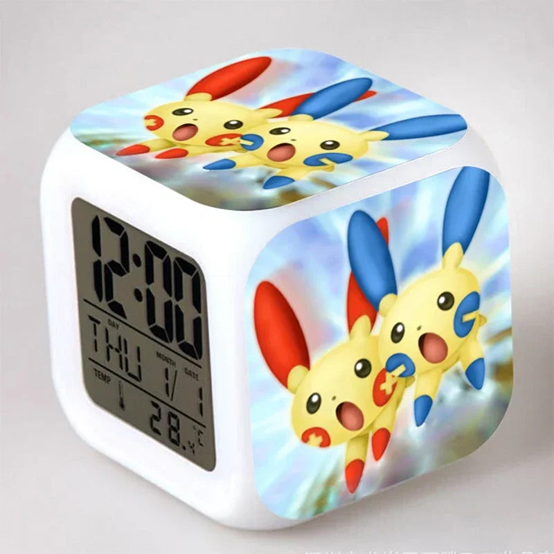 Réveil Pokémon Pikachu LED Kawaii Veilleuse Enfant