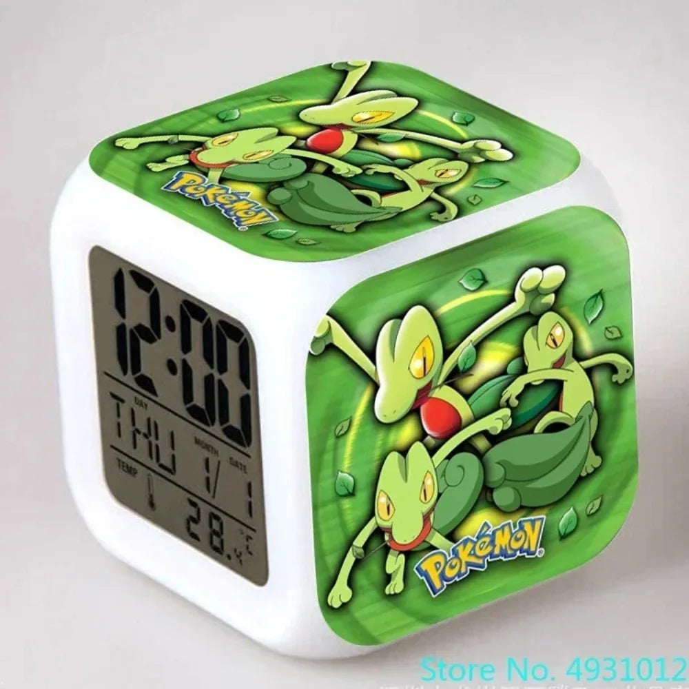 Réveil Pikachu Pokémon Cube LED Couleur Changeante