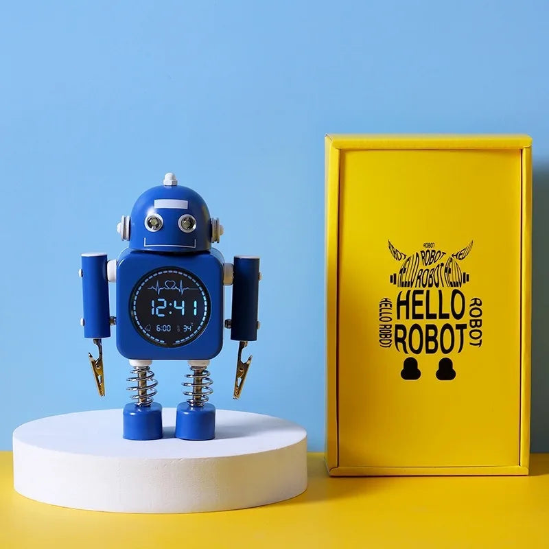 Réveil Robot Enfant Veilleuse Température Humidité