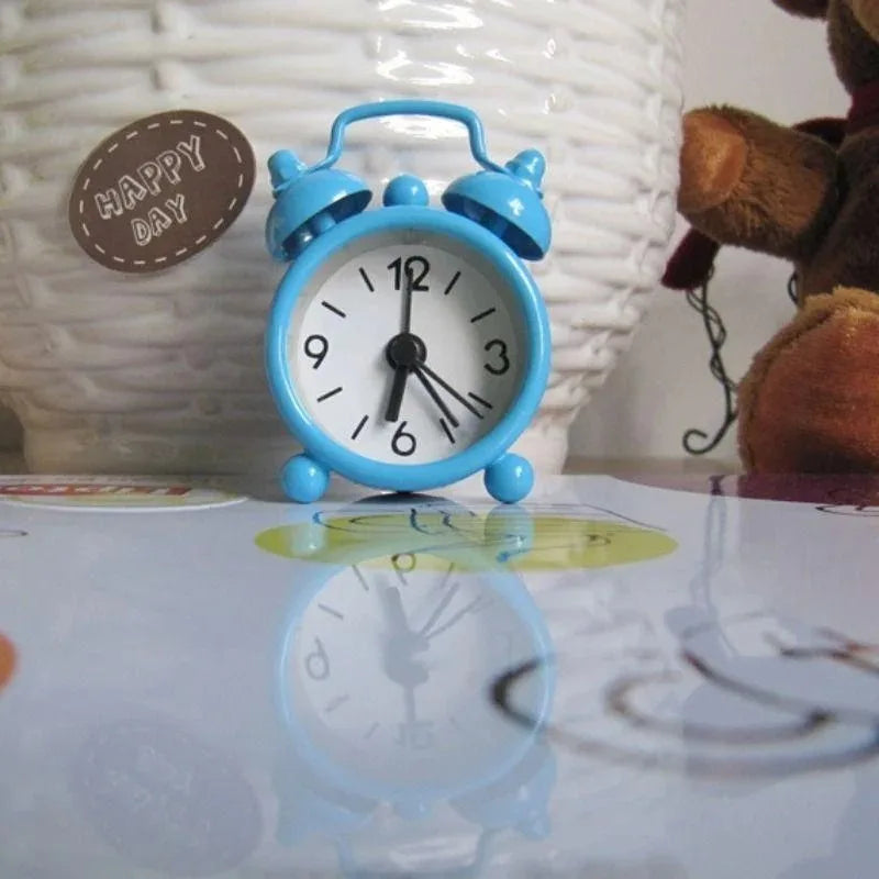 Réveil Mini Métal Analogique Portable Voyage 40mm