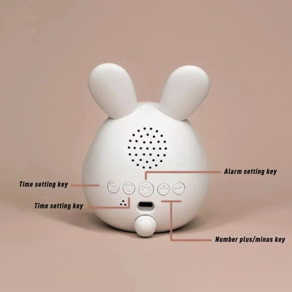 Réveil Lapin LED Numérique Veilleuse Enfants USB