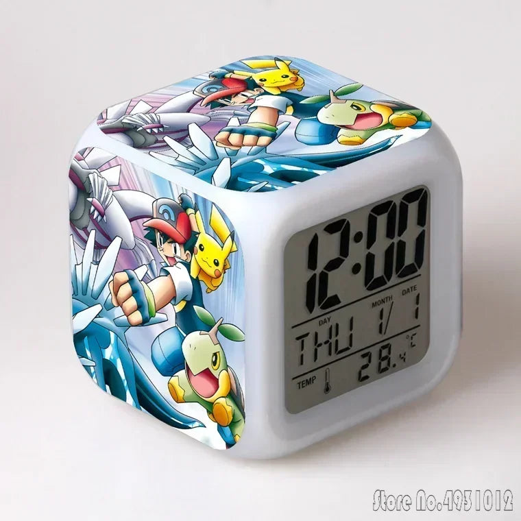 Réveil Pokémon LED Cube Multicolore Enfants