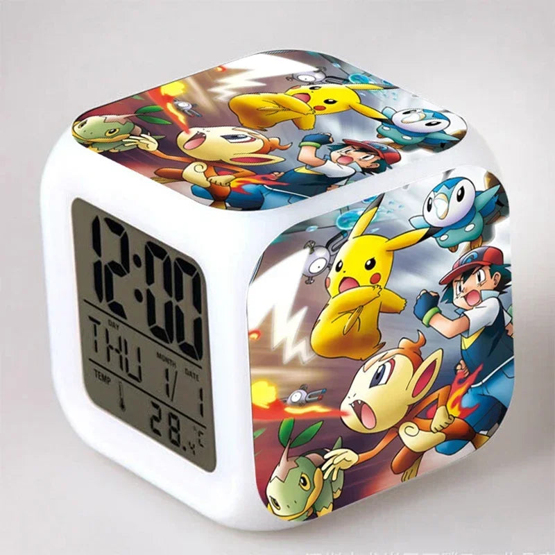 Réveil Pokémon Pikachu LED Bandai Couleurs Changeantes