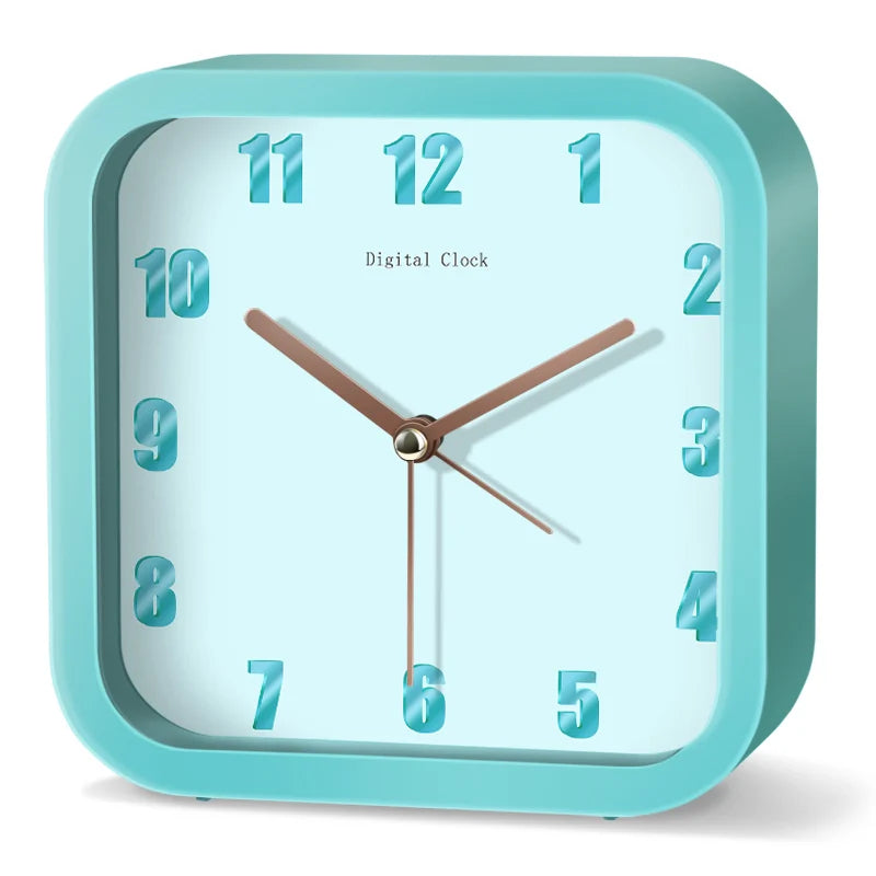 Réveil enfant animal carré silencieux chambre