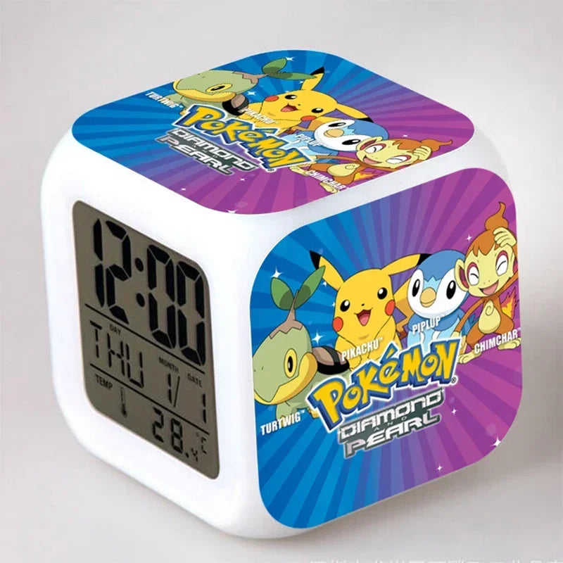 Réveil Pokémon Pikachu LED Veilleuse Multicolore Enfant