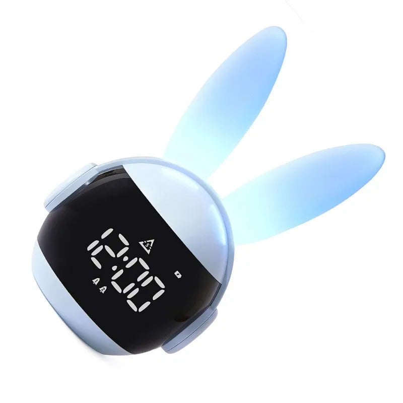 Réveil Lapin Veilleuse Enfant Lumière Arc-en-ciel Rechargeable