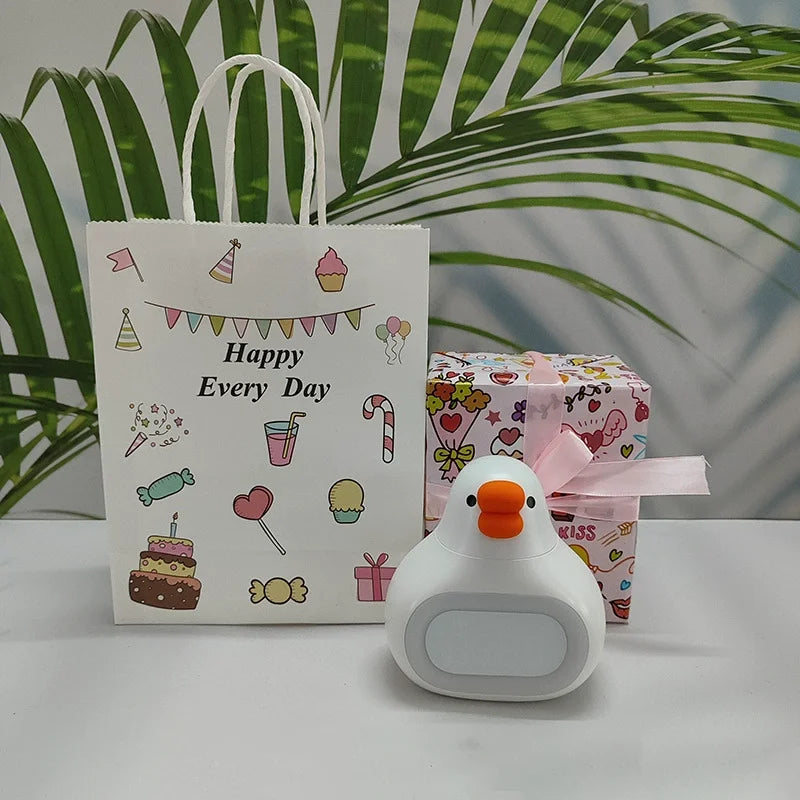 Réveil Digital Oie Mignonne Veilleuse Rechargeable Enfants Étudiants