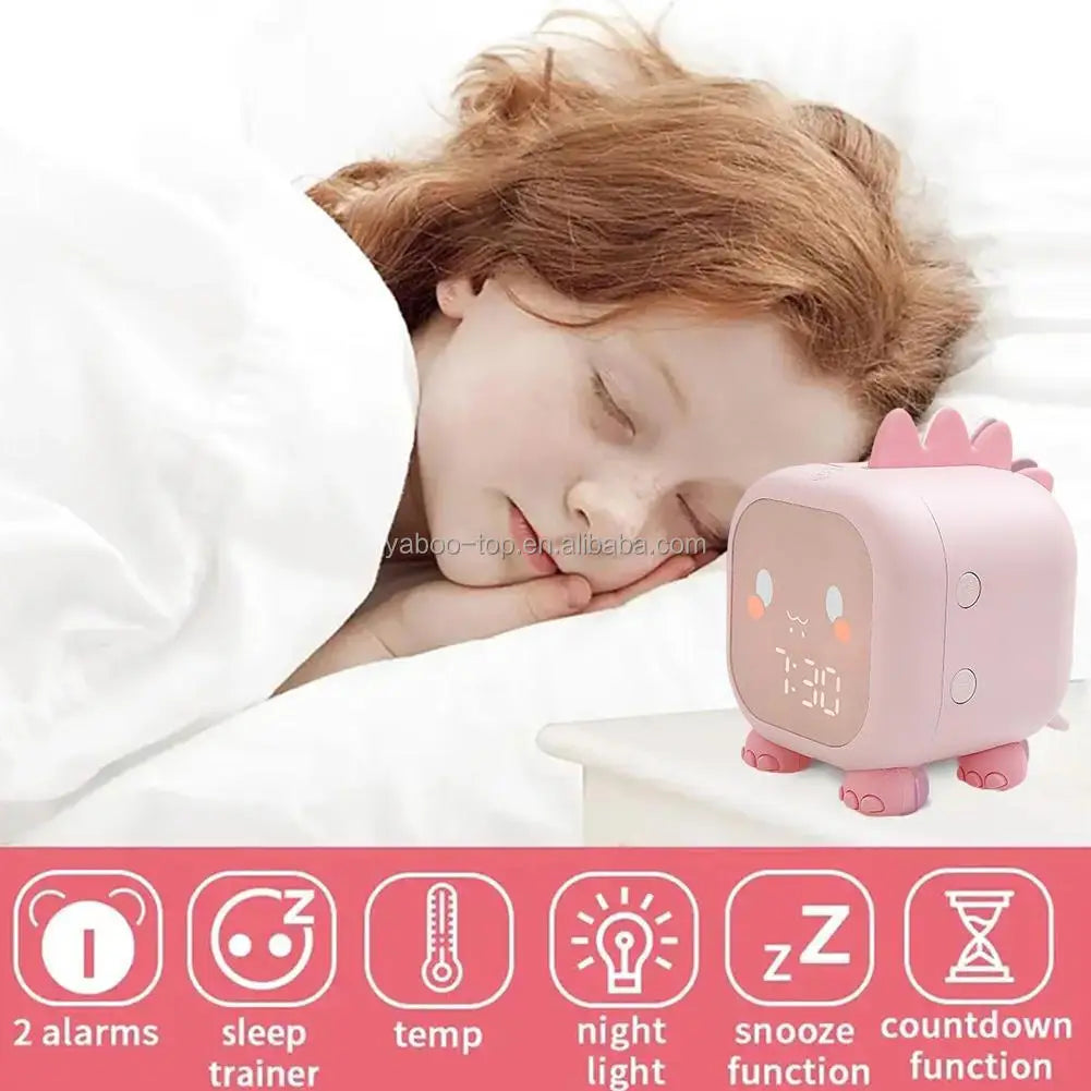 Réveil Dinosaure Numérique Enfant Veilleuse Coach Sommeil