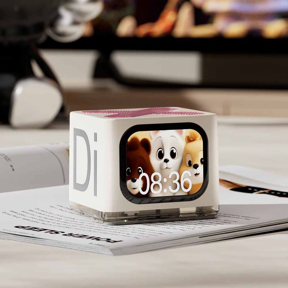 Réveil Intelligent Bluetooth Tactile Métal Portable Rechargeable