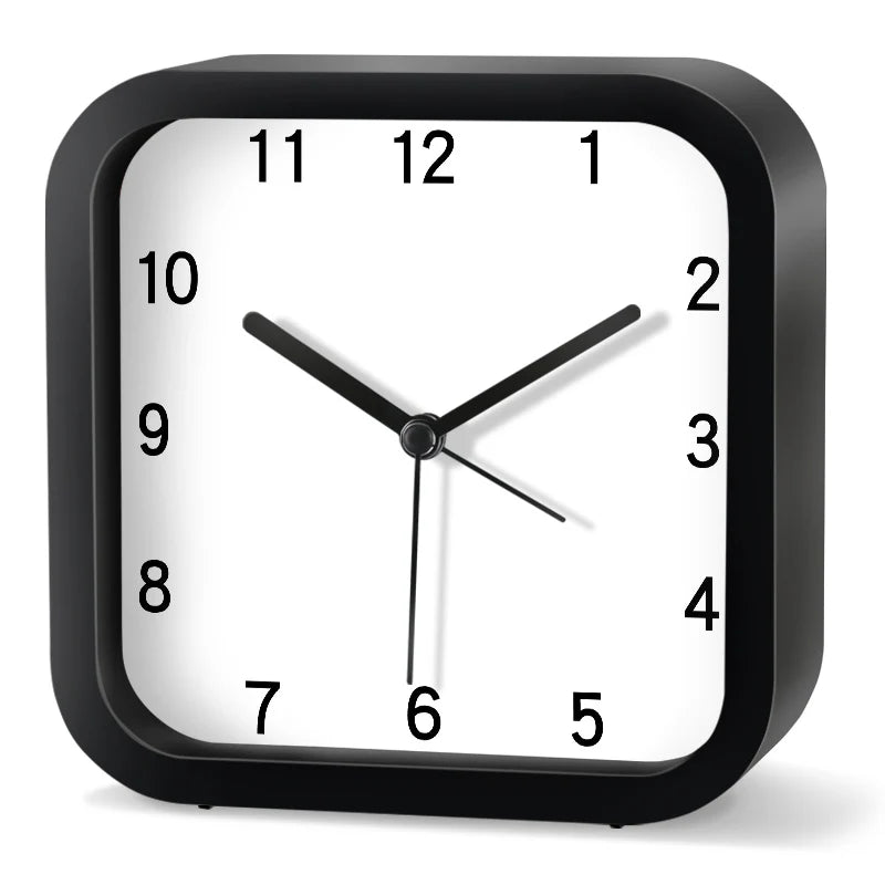 Réveil enfant carré animaux analogique décoration chambre.