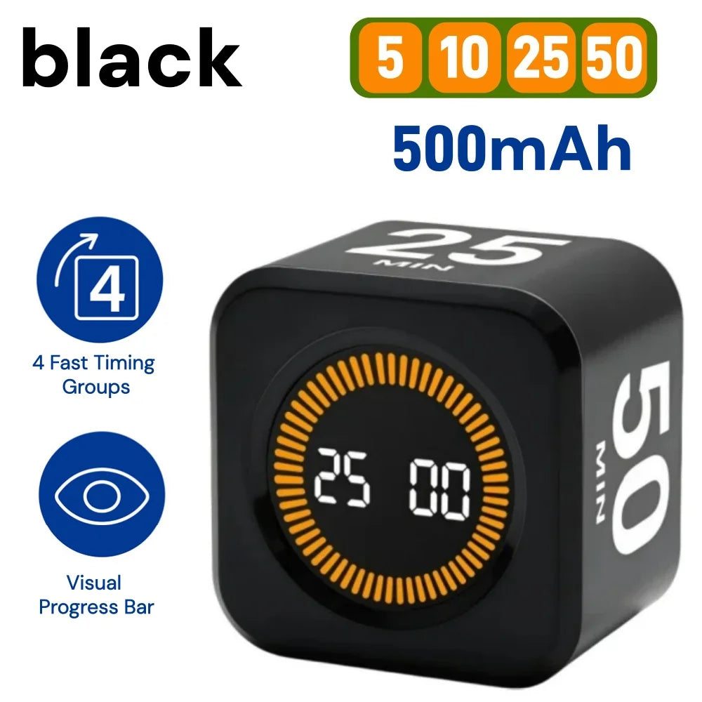 Réveil Digital Pomodoro Flip Silencieux Gravité