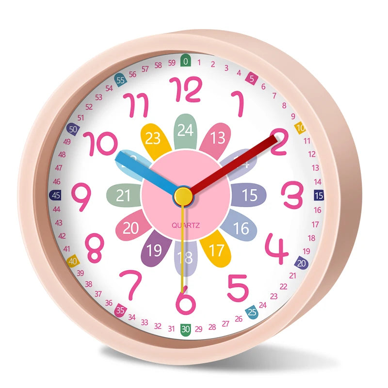 Réveil enfant silencieux éducatif dessin animé chevet.