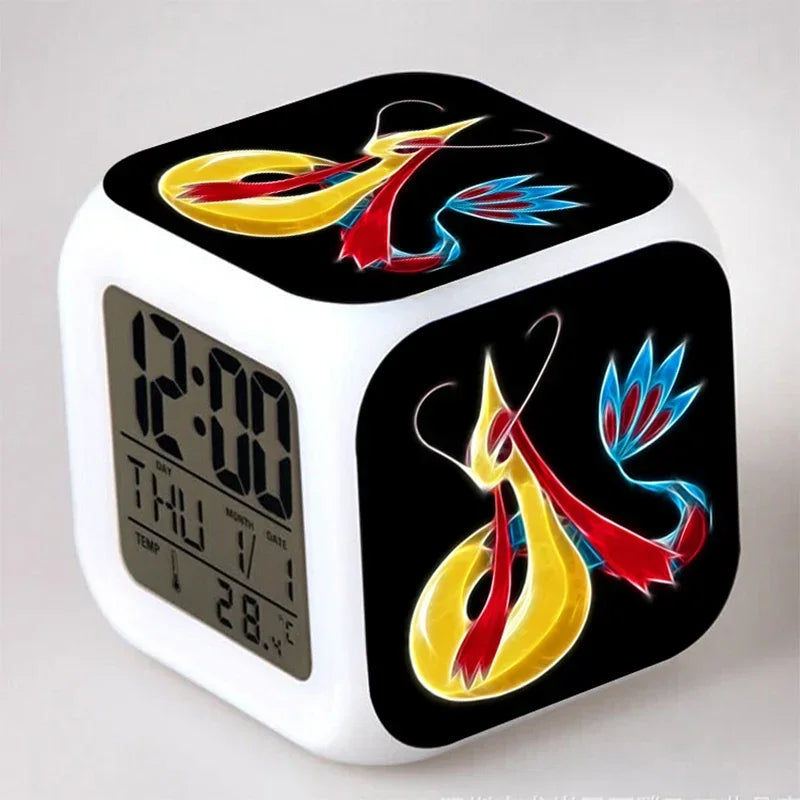 Réveil Pokémon Pikachu LED Lumineux 7 Couleurs Enfant