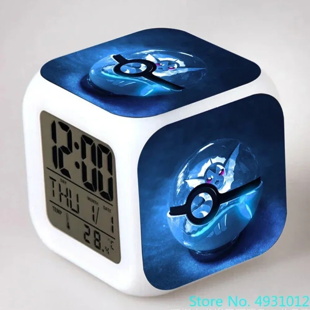 Réveil Cube Pokémon Pikachu LED Veilleuse Enfant.