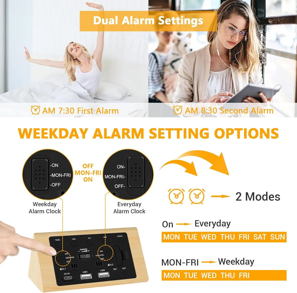 radio réveil moderne