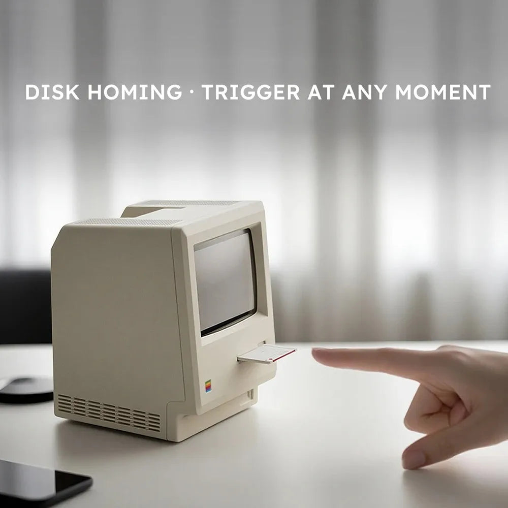 Réveil Maclock Rétro Numérique Radio Calendrier Bureau