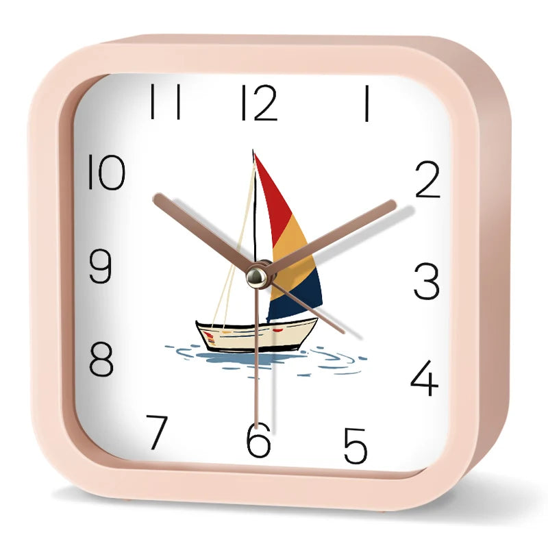 Réveil enfant carré animal mignon apprendre l'heure.