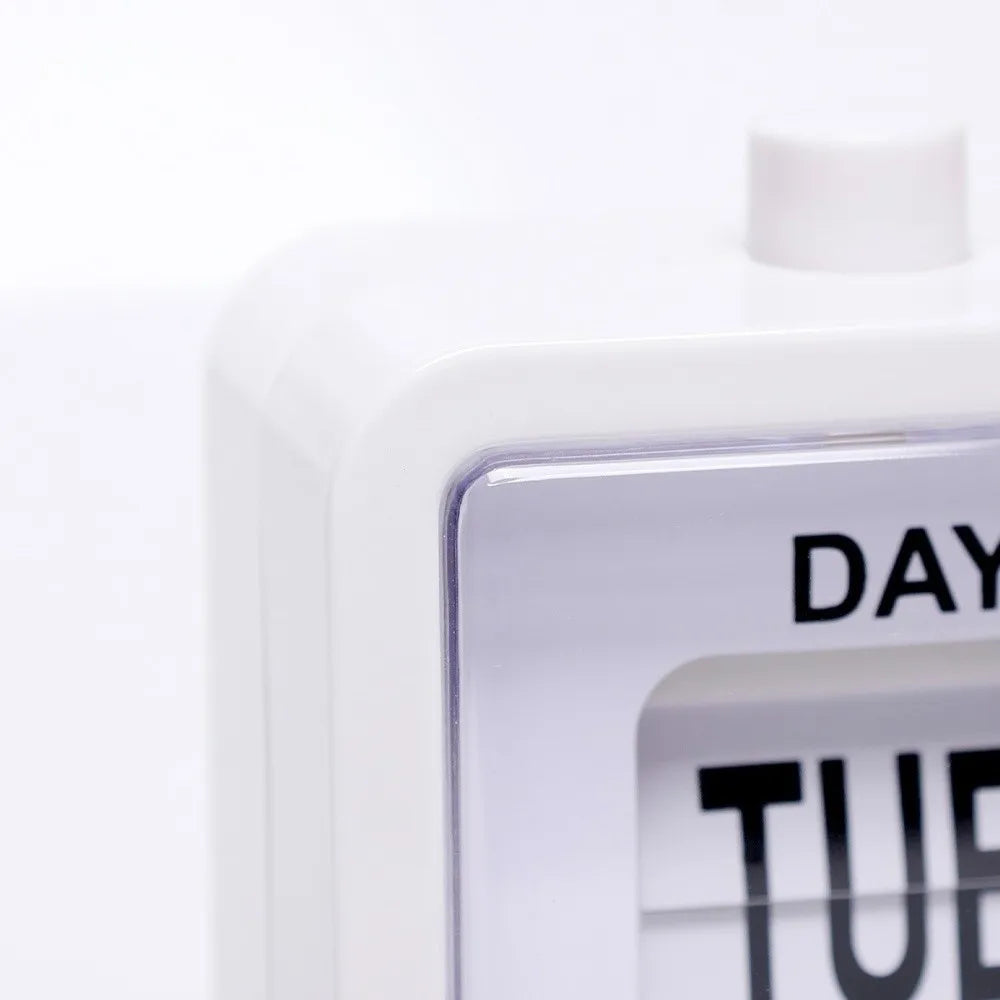 Réveil Calendrier Mécanique Vintage Date Semaine Bureau